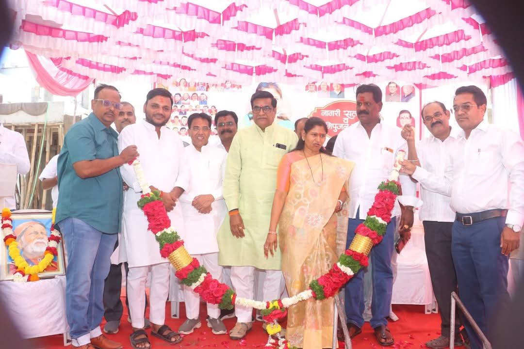 सौ.अनुराधाताई चव्हाण यांचा नागरिक सत्कार
